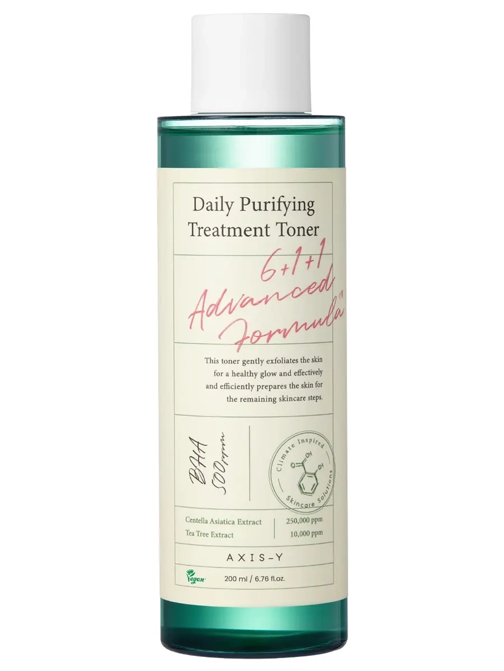 Axis-y Противовоспалительный тонер с центеллой и BHA-кислотой для проблемной кожи Daily Purifying Treatment Toner 200 мл