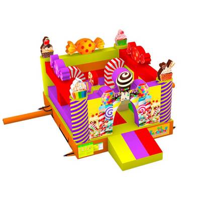 Коммерческий надувной батут «Сладкий замок» без горки, 3,5*3*2,3 м