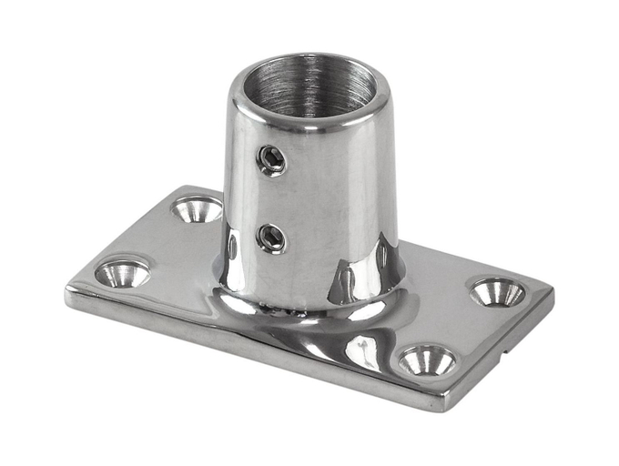 Основание стойки леера 7/8"(22,2 мм), 90 град, прямоугольное