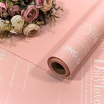 Пленка В рулоне 10 м х 58 см с серебристой печатью (Розовый)