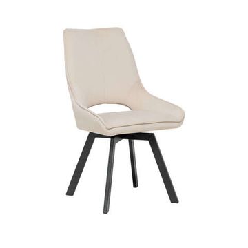 Стул Leset Галвес 360 (поворотный механизм) Опора Черная, велюр Бежевый (52)