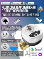 Умный WiFi шаровый кран с электроприводом DN15 (1/2" дюйма) USB5V + ручное управление (Работает с eWelink, Алиса)