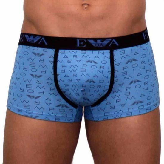 Мужские трусы боксеры голубые Emporio Armani