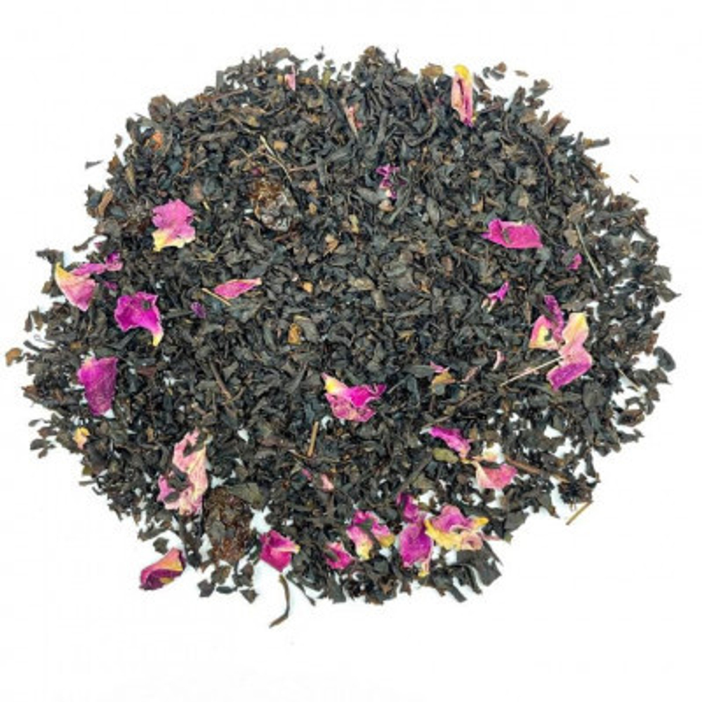 Черный чай BERRY-TEA с розой | 18гр под стакан | Эконом