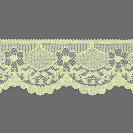 Кружево капрон. ш.4см. АА360 желтый