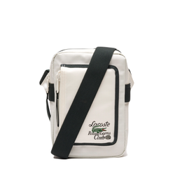 Lacoste Roland Garros Edition Contrast Print Vertical Messenger Сумка - farine sinople