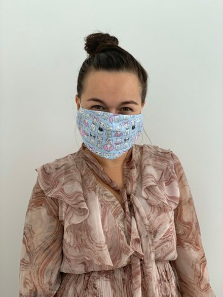 Маска для лица "SAVE" (серая)