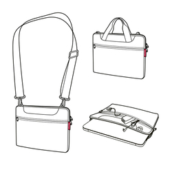 Сумка для ноутбука netbookbag twist silver