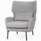 Кресло Alexa, серый велюр