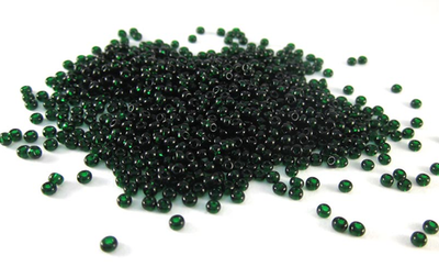 Бисер 8/0 PRECIOSA, 50г, тёмно-зелёный