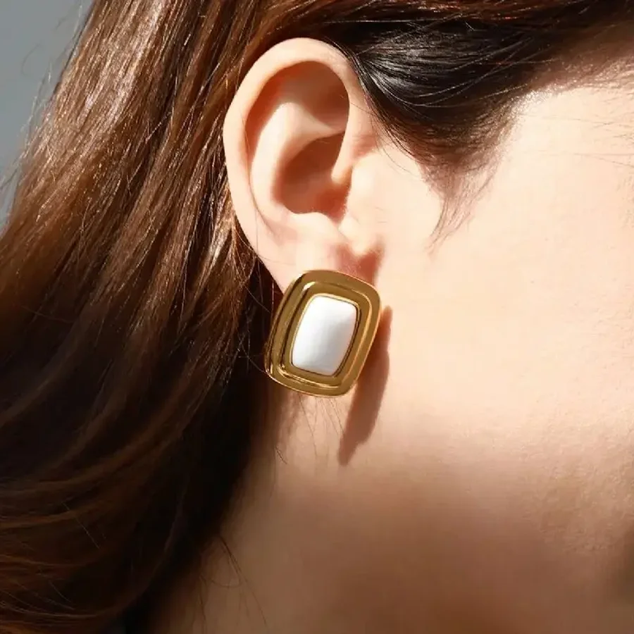 Серьги Классик, Золотые