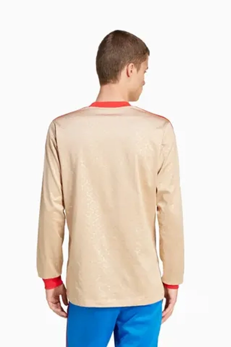 Тениска с дълги ръкави adidas David Beckham Originals - бежевый