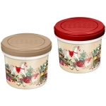 Банка с завинчивающейся крышкой 0,7л с декором «Игрушки» (микс)