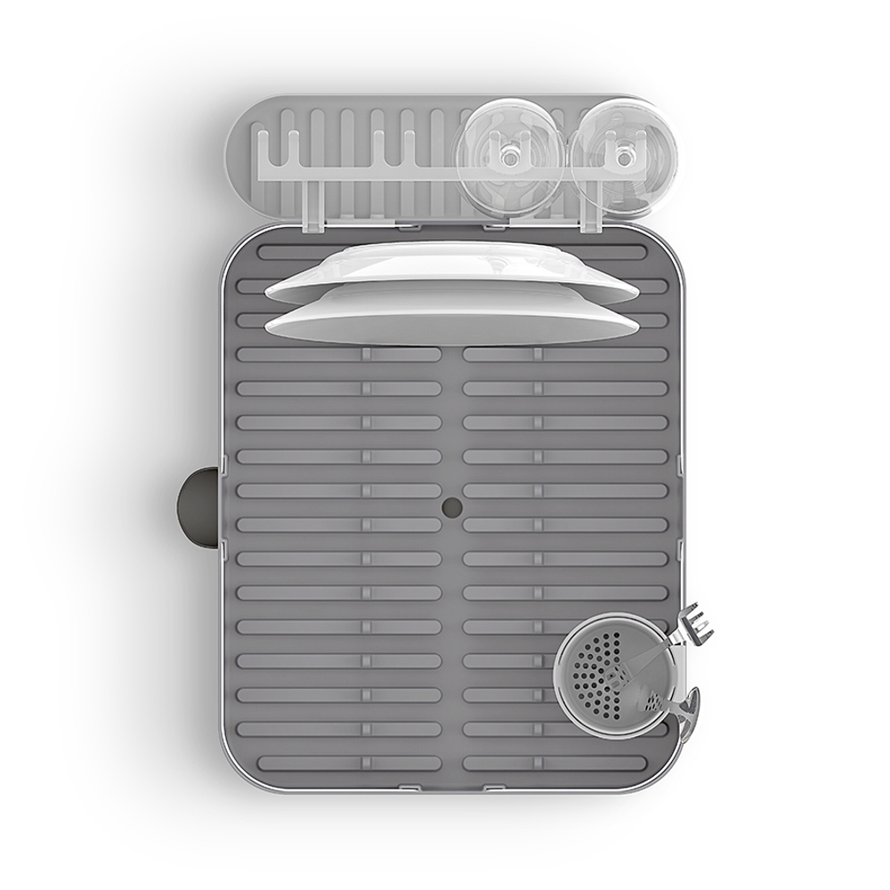 Сушилка для посуды Holster серая