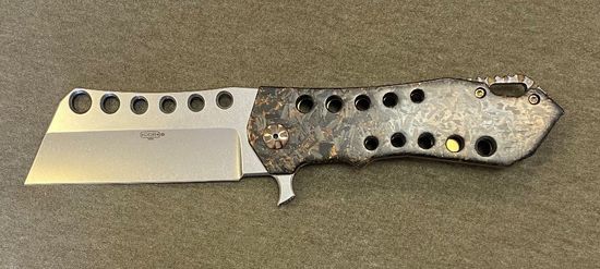 Складной нож Al Mar V5 Darrel Ralph Custom AL/DDR MOAB Hacker XL c клинком из стали CPM-20CV, рукоять титан / карбон