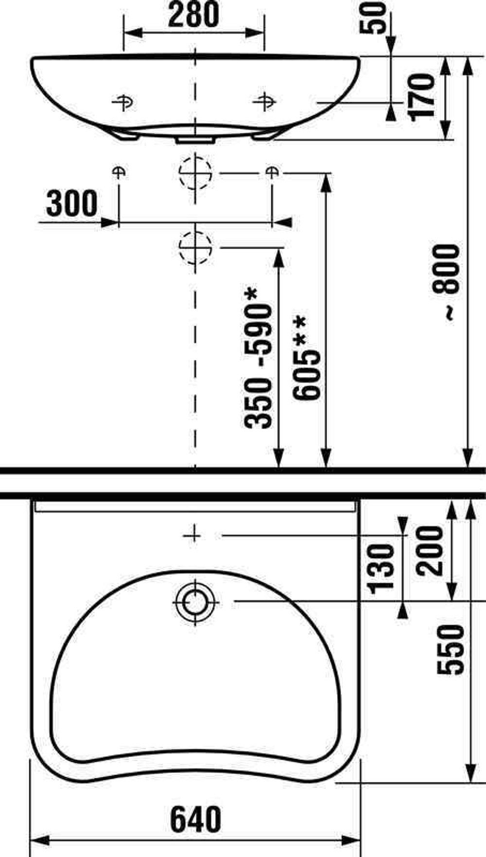 Раковина Roca Access 64х55 1 отверстие, для людей с огр. возможностями ZRU9307659