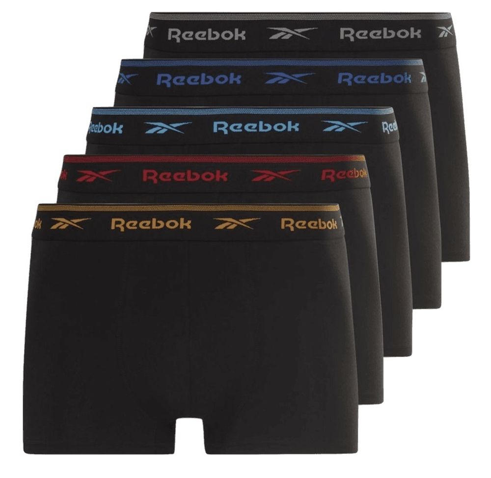 Мужские спортивные боксеры Reebok Mens Trunk Red 5PK - black