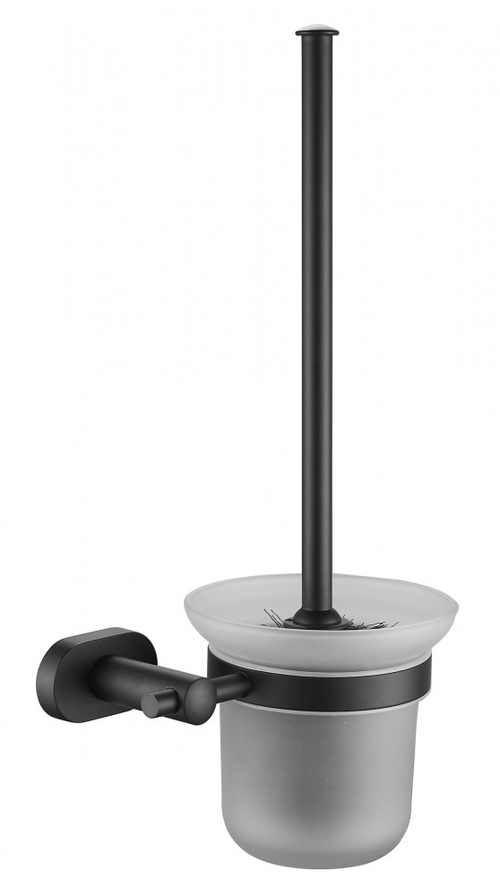 5113-C Ершик настенный, стеклянный  (ЧЕРНЫЙ) ViEiR  (20/1шт)