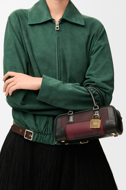 Loewe Укороченная сумка Amazona 23 из телячьей кожи наппа, бургунди