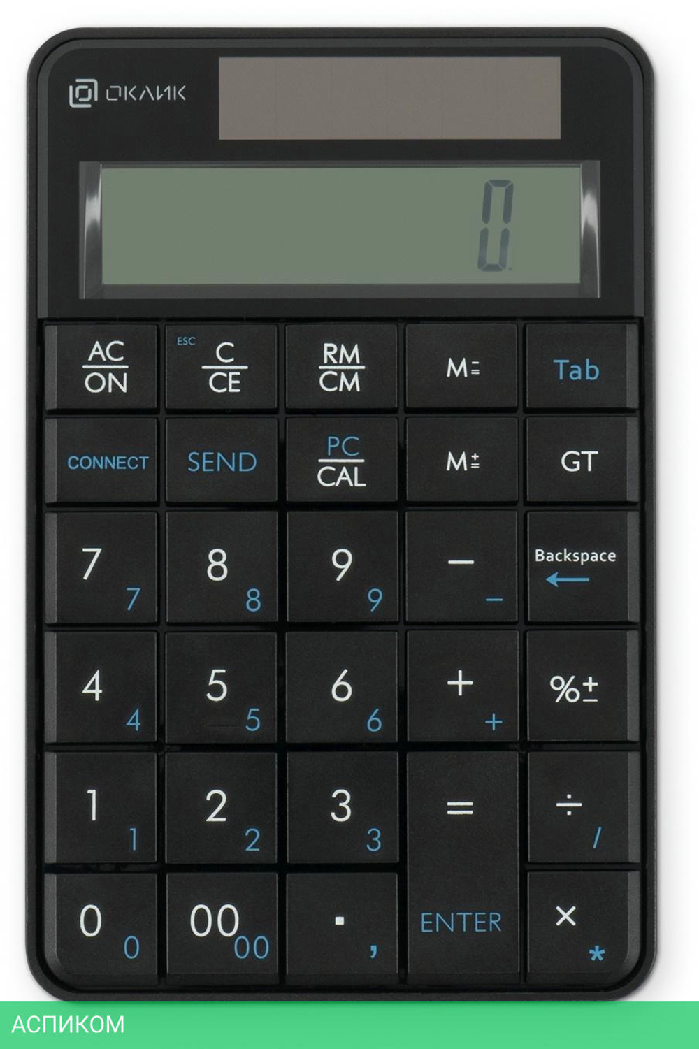 Клавиатура Oklick K604W черный (1979325)