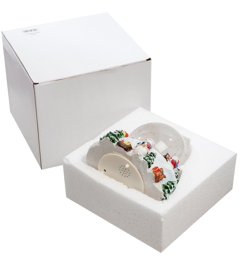 PM-63 Шар со снегом муз. с подсветкой «Новогодние Приключения»