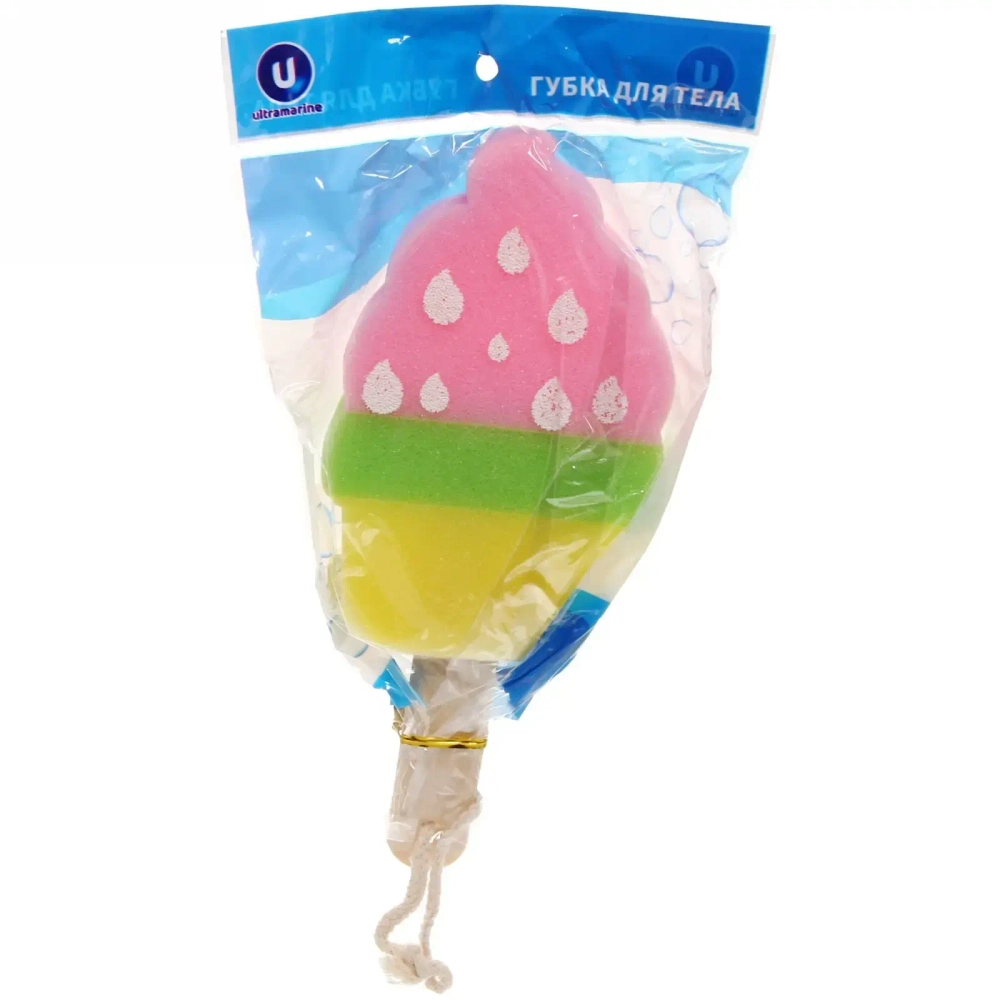 Губка для тела банная поролоновая «Мороженое», 13,5см