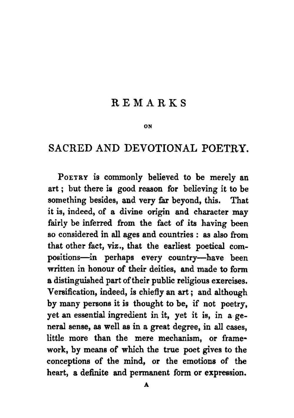 Thoughts On Several Subjects | Thomas Carter
