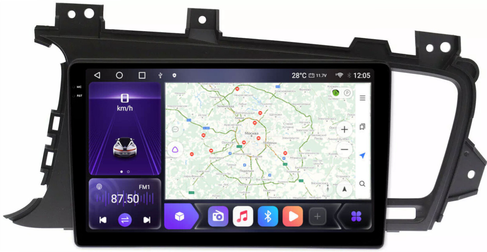 Магнитола для KIA Optima 3 2011-2013 TF - Carmedia OL-9745 QLed+2K, Android 12, TS10,  CarPlay, 4G SIM-слот