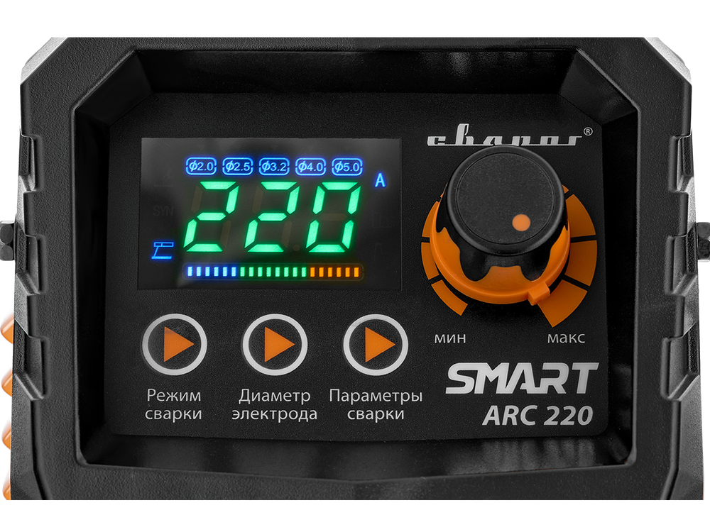 Инвертор сварочный ARC 220 "REAL SMART" (Z28403)