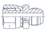 Адаптер AS D08-10 ORFS 11/16 - JIC 1/2