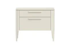 Тумба прикроватная Type 2 ящика ширина 60 см (молочный)