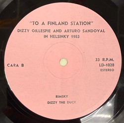 Виниловая пластинкаDizzy Gillespie And Arturo Sandoval – To A Finland Station LP