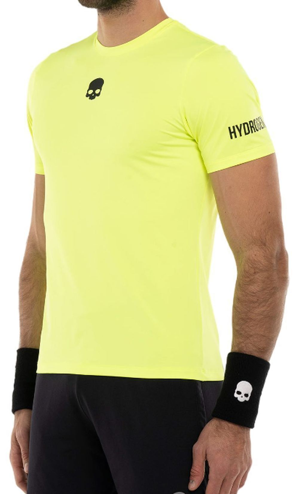 Мужская теннисная футболка Hydrogen Tennis Basic T-Shirt - fluo yellow