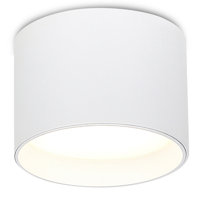 Светильник накладной,  GX53,  D85xH60мм,  IP20,  белый,  без лампы