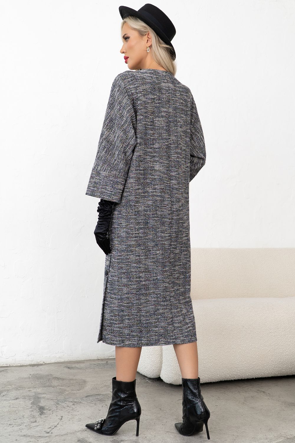 Платье Шарм (графит/синий) Р11-1251 Nikol