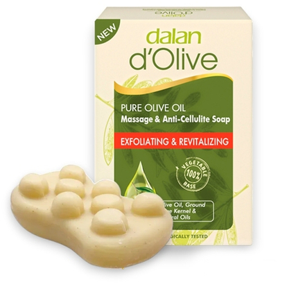 Мыло массажное Dalan D'Olive Антицеллюлитное, отшелушивание и восстановление, 150 гр