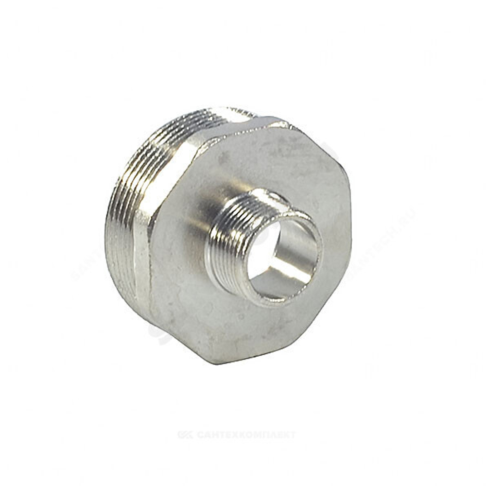 Ниппель латунь никель переходной Ду 20х50 (3/4"х2") НР SantechSystems