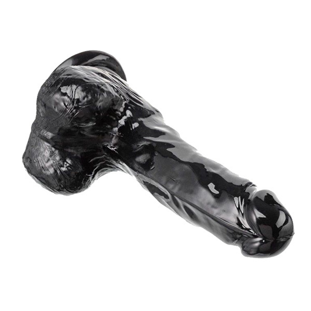 Черный реалистичный фаллоимитатор 18см Devi DT-2007