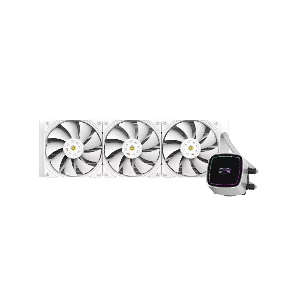 Водяное охлаждение для CPU PCCooler DE360 WH, ARGB 3x120см White