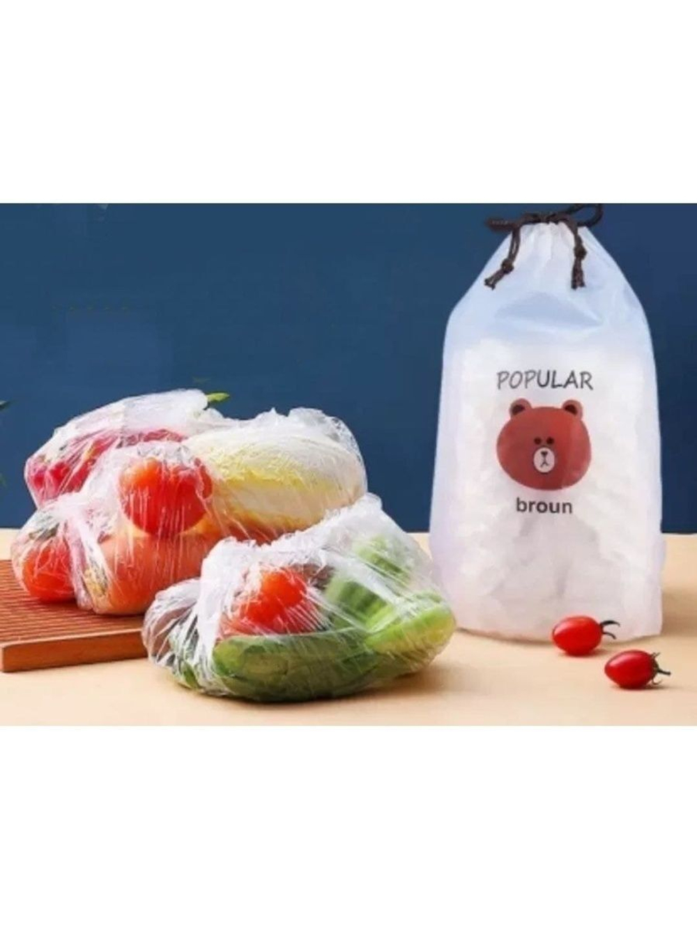 Набор пищевых пакетов для хранения продуктов и  сохранения свежести, 100 шт.