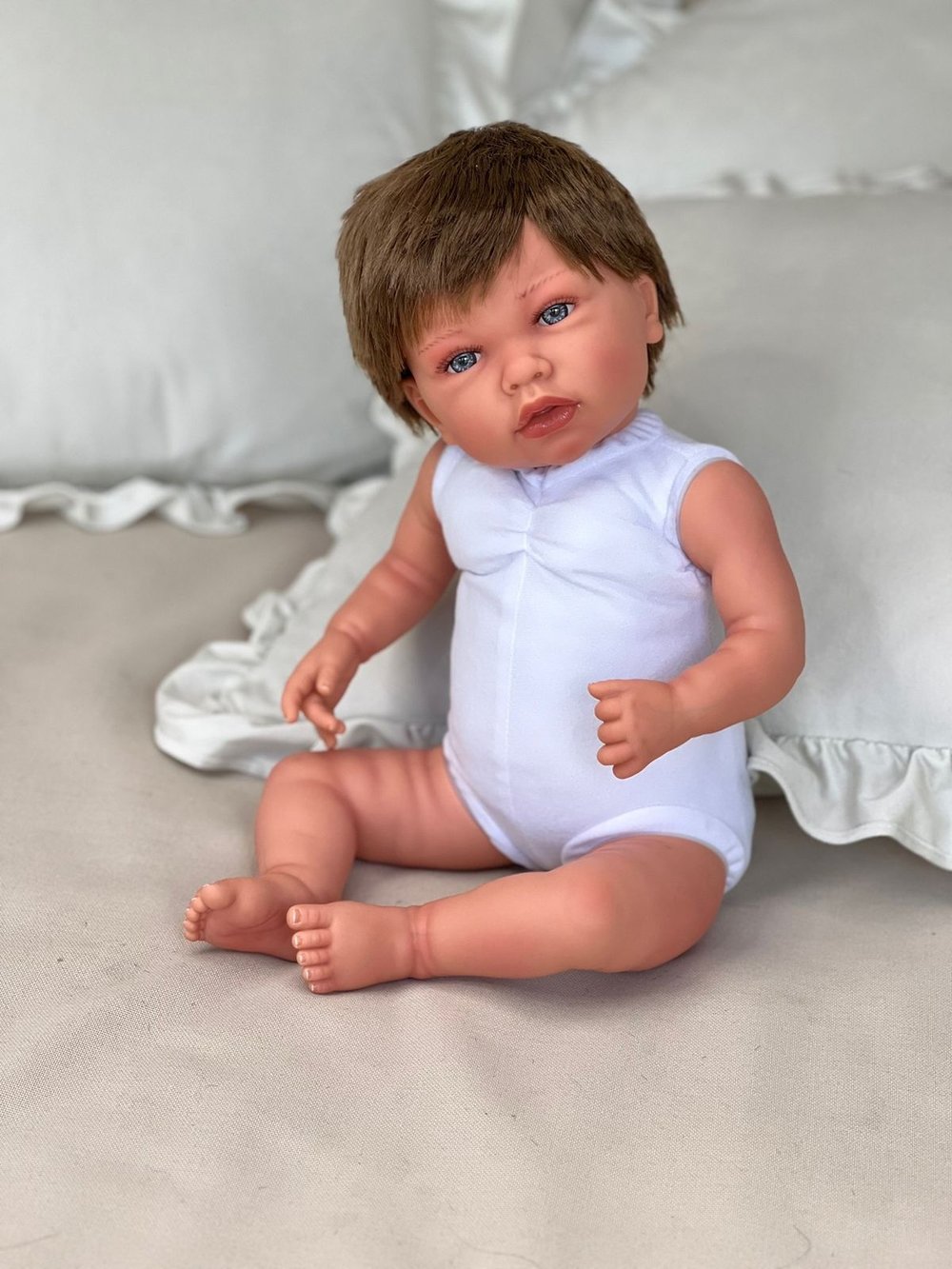 Кукла Реборн Marina and Pau 45cм Luka мягконабивная (M3036)