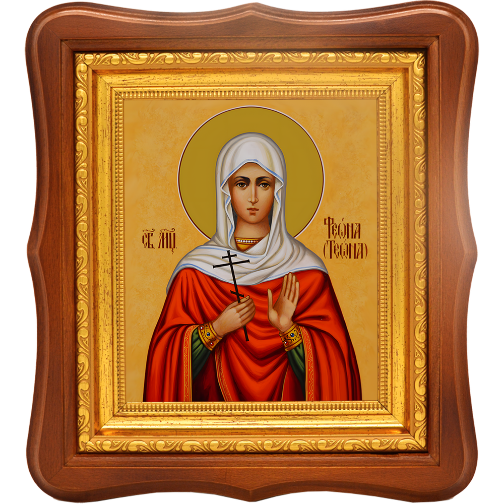 Феона (Тиона) Никомидийская святая мученица. Икона на холсте