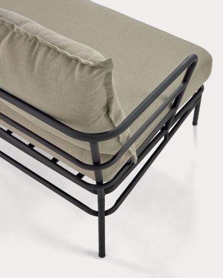 Диван Mareluz трехместный черный стальной La Forma Испания