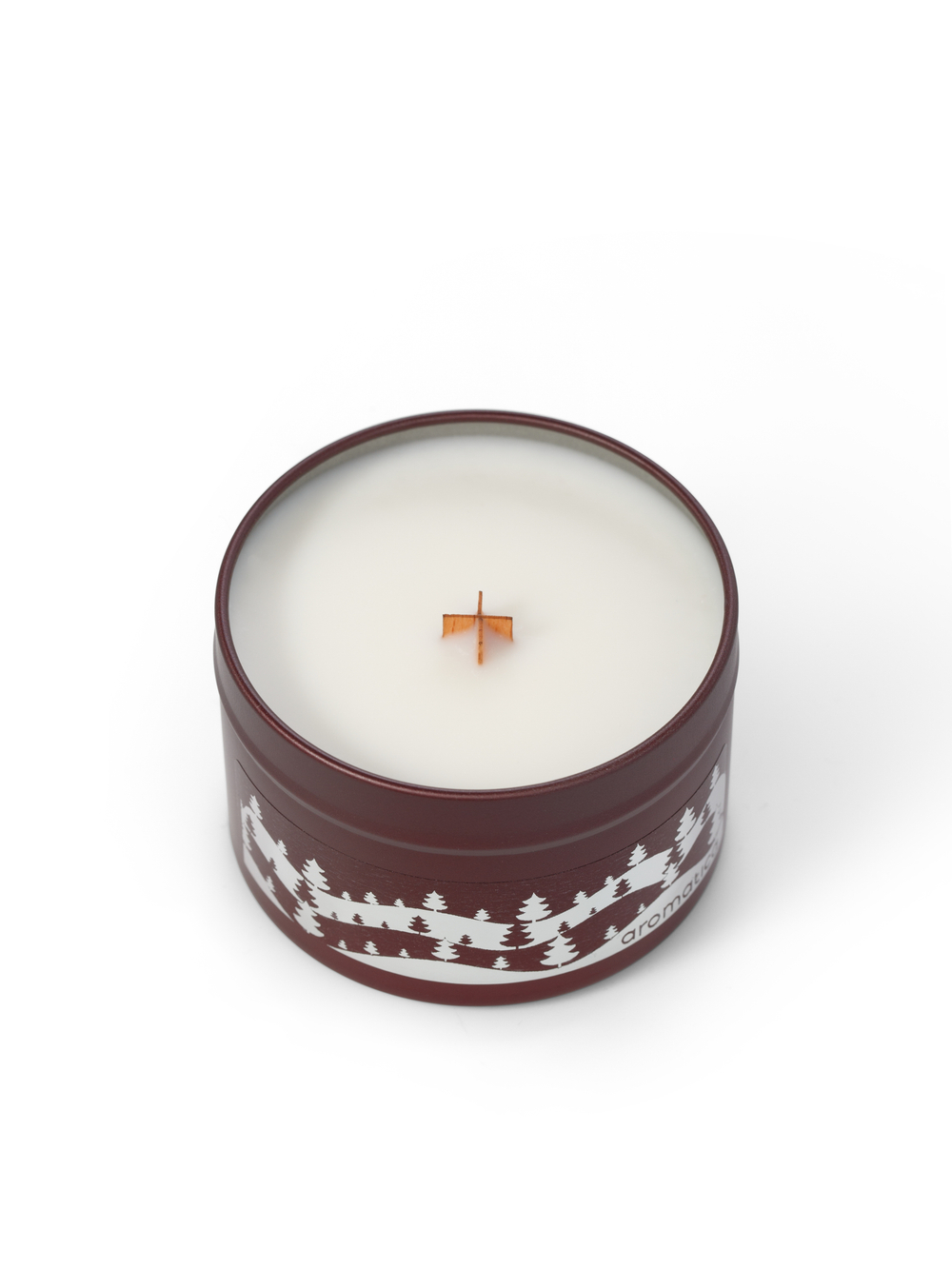 Аромасвеча AROMATICA «С Новым Годом 2026!», с древесным фитилем