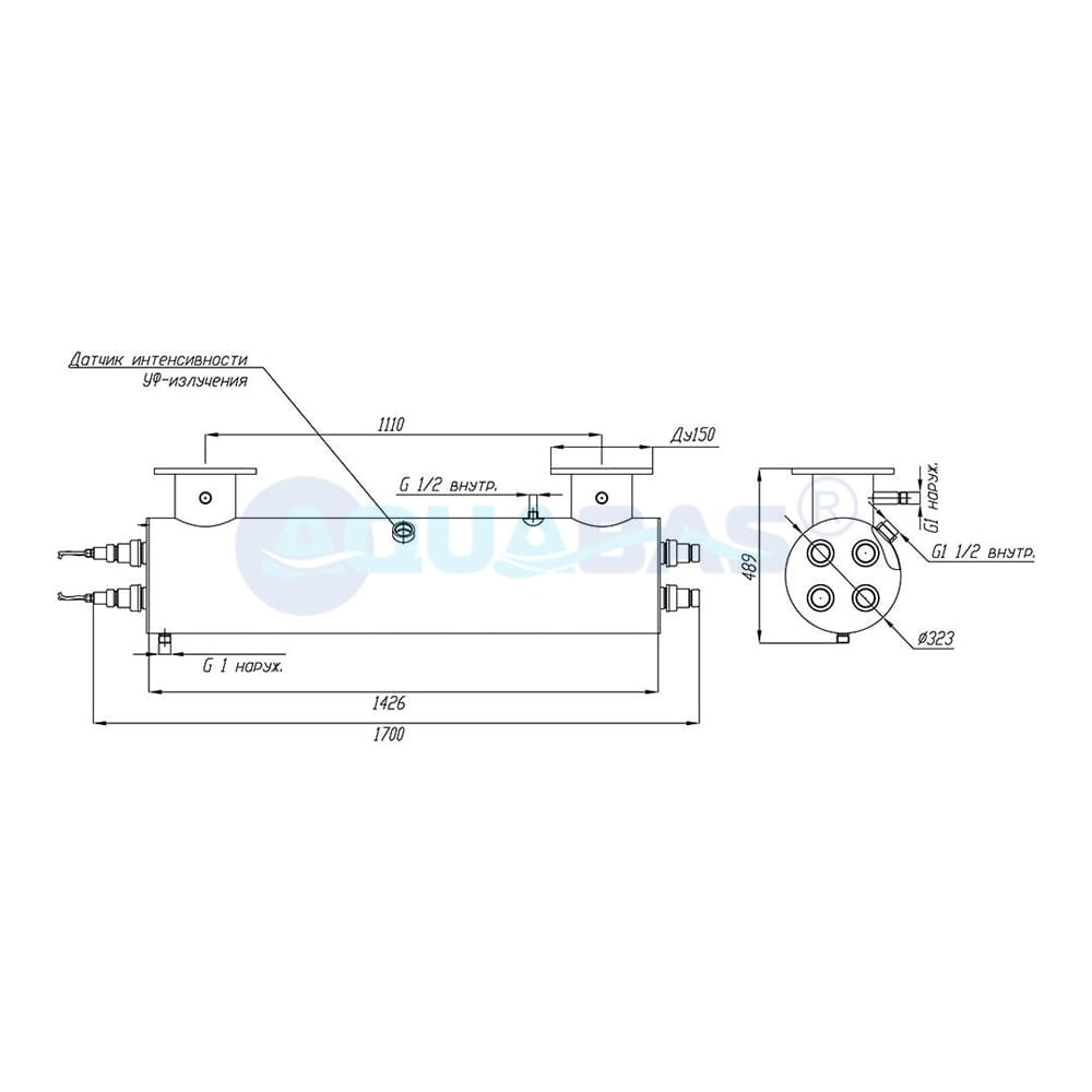 УФУ.100.УЗ Излучатель ультрафиолетовый УФУ-100 с ультразвуком