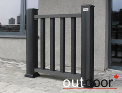 Балясина ДПК Outdoor 50*50*3000 мм, STORM BLACK, черная