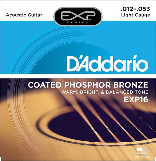 Струны для акустической гитары 12-53 D'ADDARIO EXP16