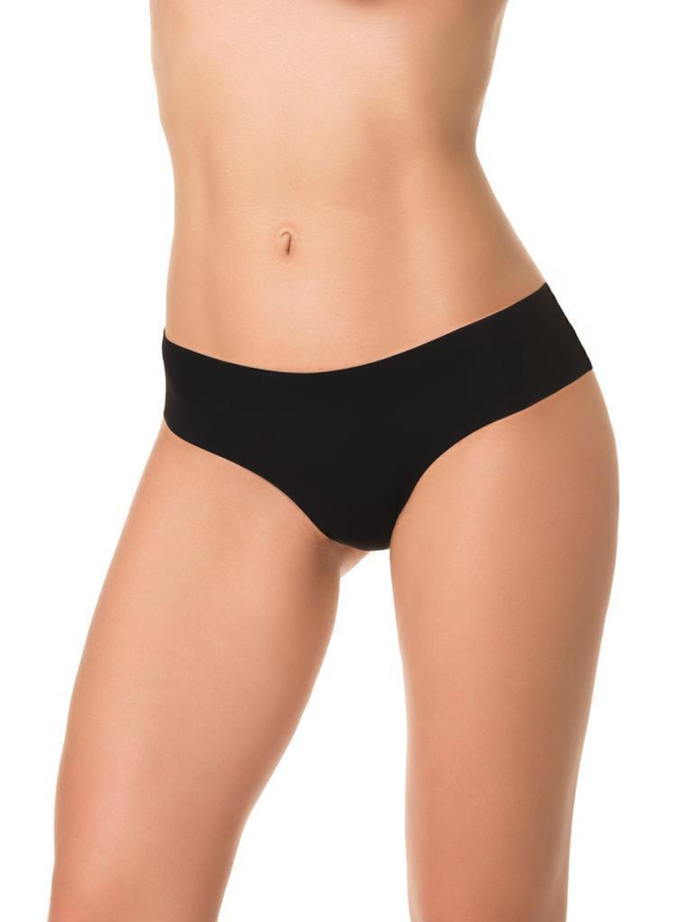 Женские трусики-слипы с кружевными вставками (Размер: S) (Цвет: черный)