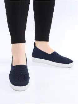 Мокасины летние текстильные