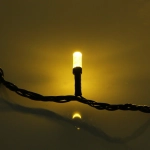 Гирлянда для дома НИТЬ «Хрусталь» 8 м 50 ламп LED, черный пров,IP-40. 8 режимов, Теплый белый (возможность соединения)